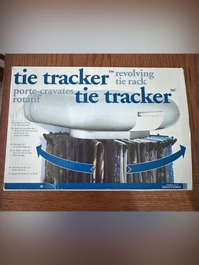 Perfect Solutions Tie Tracker Revolving Motorized Tie Rack | Holds 30 Ties